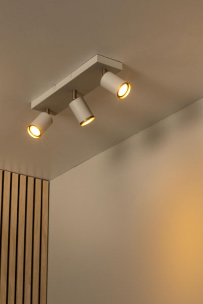 Lucide REGINA - Ceiling spotlight - 3xGU10 - Taupe